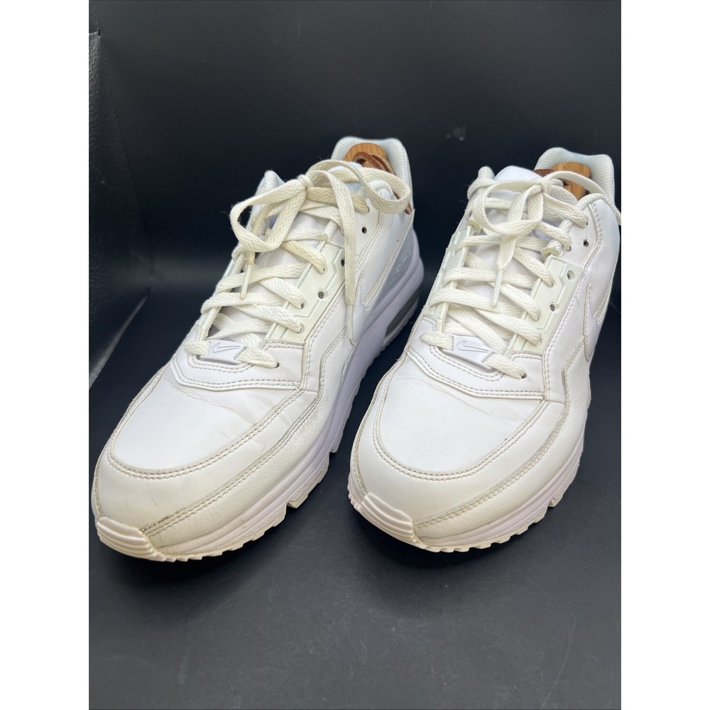 Nike Air Max LTD 3 Mens 11.5 Triple White White/White-White 687977 111